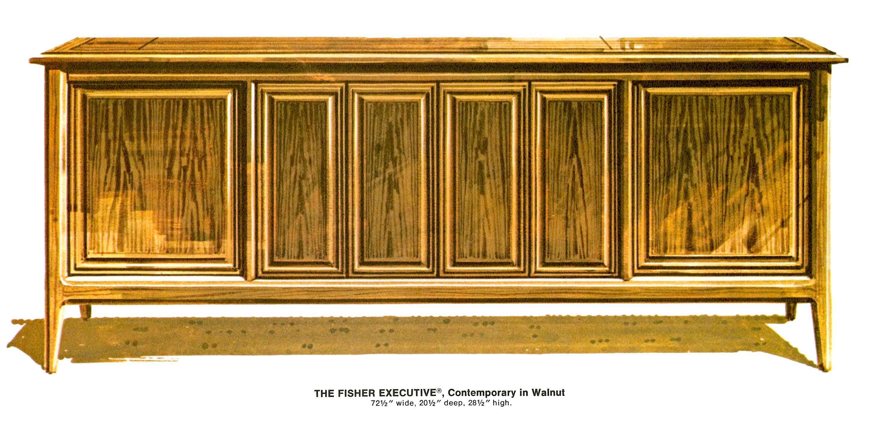 1967 Fisher 972-W Executive Contemporary Console